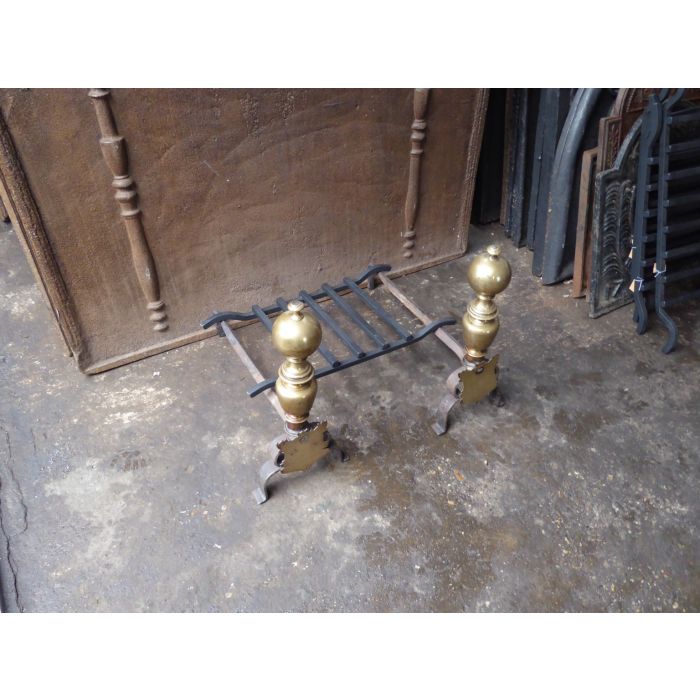 Spanish Fireplace Grate made of Wrought iron, Bronze 