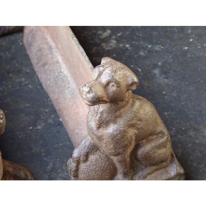 Victorian Firedogs made of Cast iron 