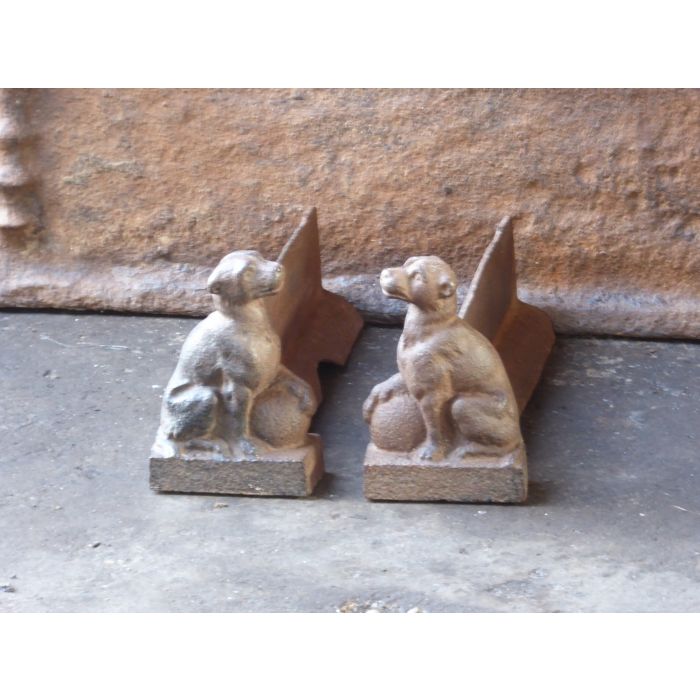 Victorian Firedogs made of Cast iron 