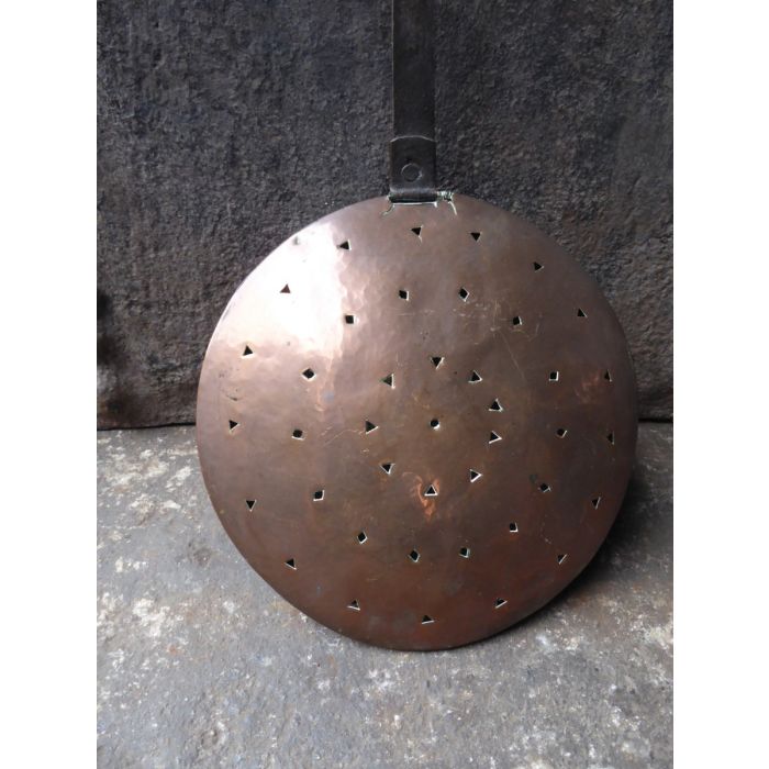 Large Antique Hot Water Bottle | Bed Pan made of Wrought iron, Copper 