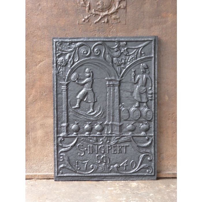 Gothic Fireback made of Cast iron 