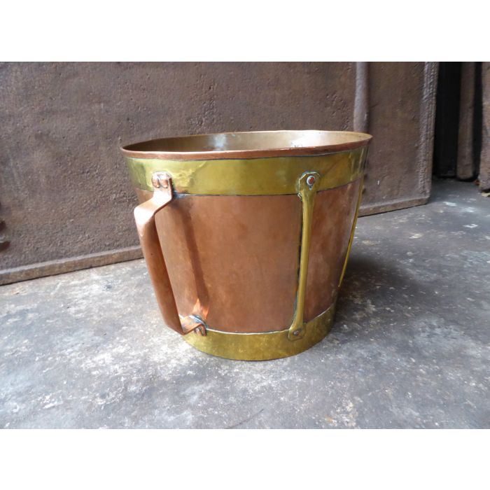 Copper Firewood Holder made of Brass, Copper 