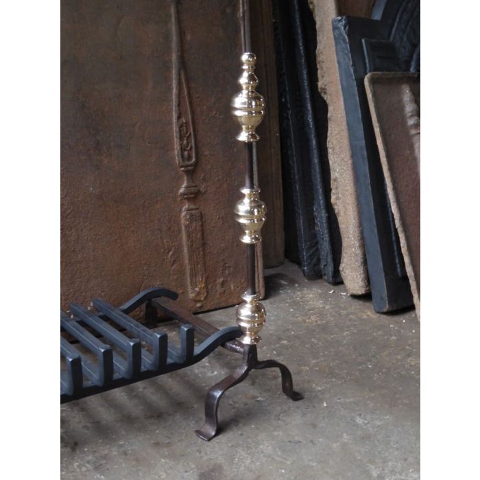 French Fire Basket made of Wrought iron, Bronze 