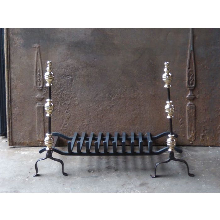 French Fire Basket made of Wrought iron, Bronze 