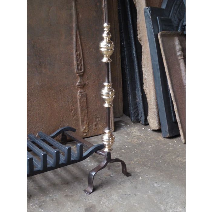 French Fire Basket made of Wrought iron, Bronze 