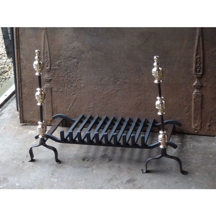 French Fire Basket made of Wrought iron, Bronze 