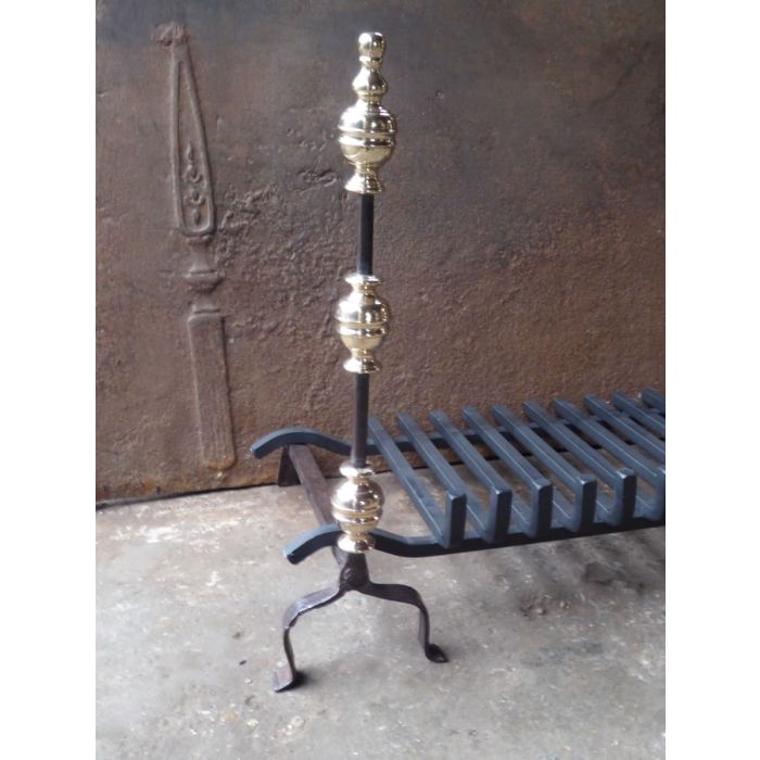 French Fire Basket made of Wrought iron, Bronze 