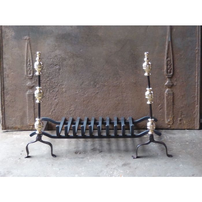 French Fire Basket made of Wrought iron, Bronze 