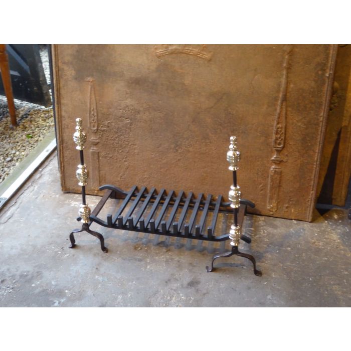 French Fire Basket made of Wrought iron, Bronze 