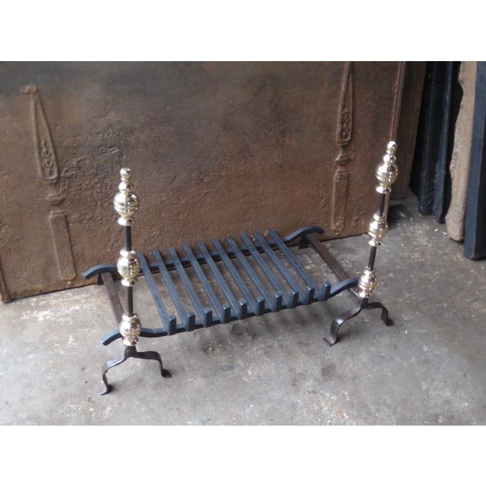 French Fire Basket made of Wrought iron, Bronze 