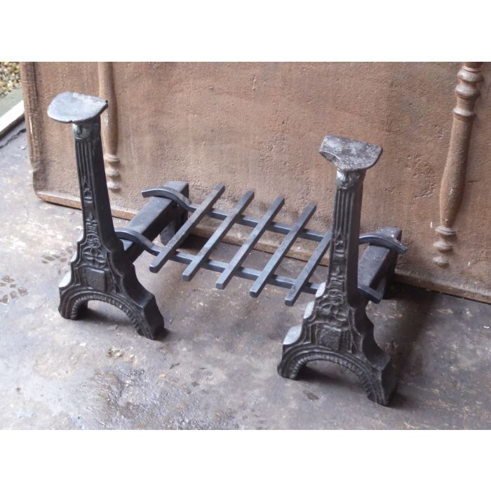 French Fire Basket made of Cast iron, Wrought iron 