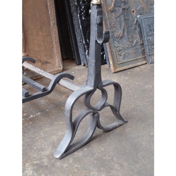 French Fire Basket made of Wrought iron, Bronze 