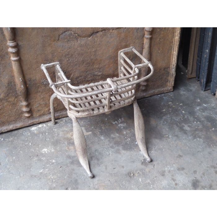 Antique Fireplace Log Grate made of Wrought iron 