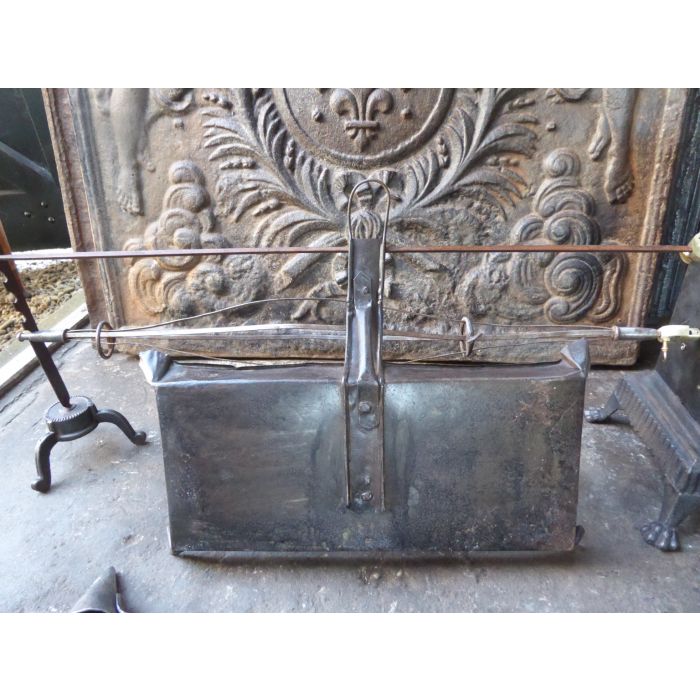 Large Antique Roasting Jack made of Cast iron, Wrought iron, Brass 