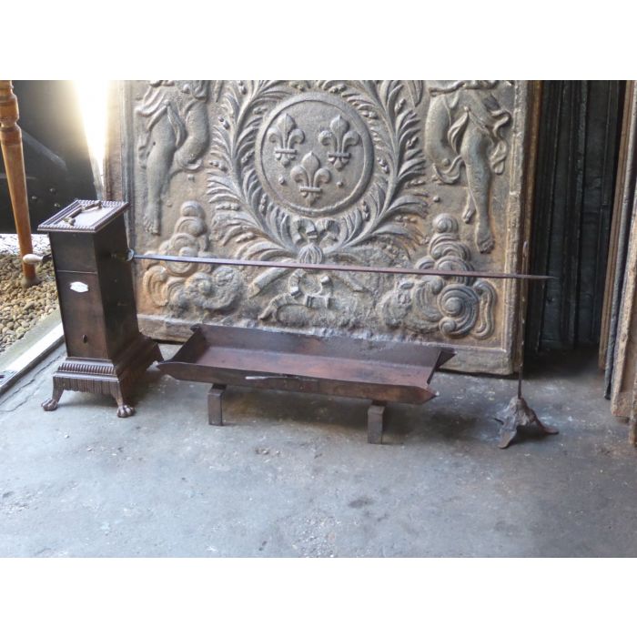 Large Antique Roasting Jack made of Cast iron, Wrought iron, Brass, Polished copper 