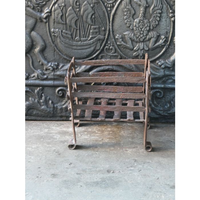 Antique French Fire Basket made of Wrought iron 