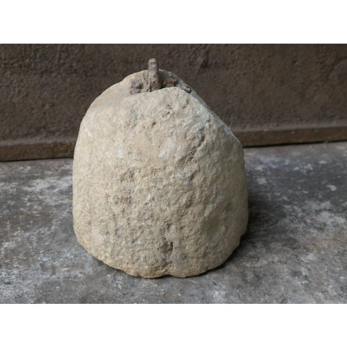 Antique Roasting Jack made of Wrought iron, Stone 