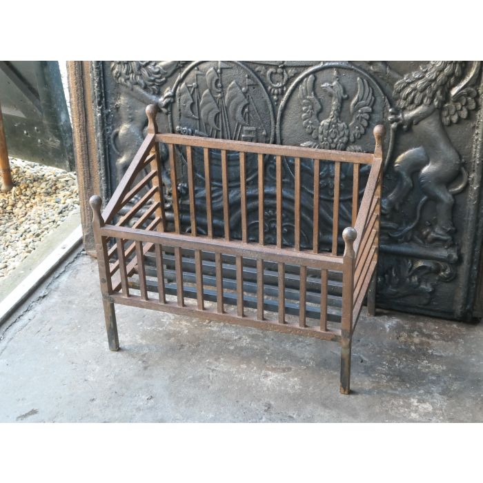 Antique Fireplace Log Grate made of Wrought iron 