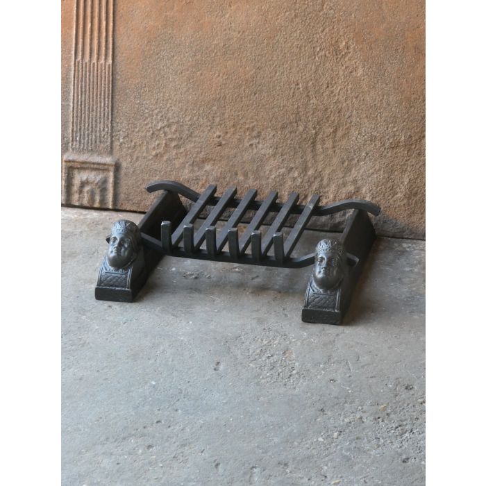Antique Fireplace Log Grate made of Cast iron, Wrought iron 