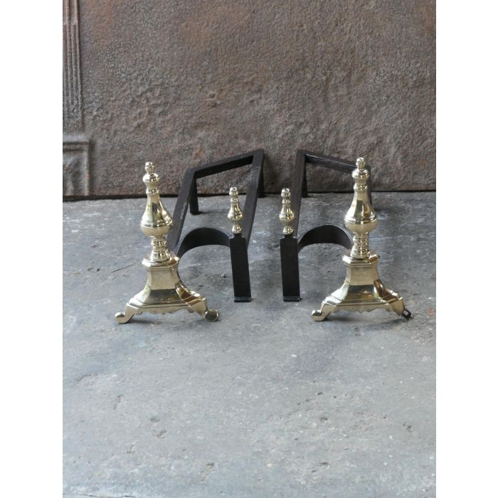 French Fire Basket made of Wrought iron, Bronze 