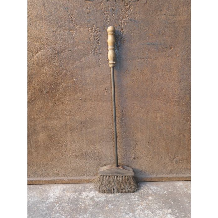 French Fireplace Brush made of Wrought iron, Wood 