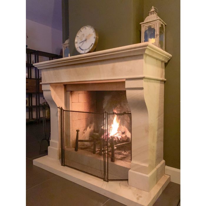 Decorative French Fireplace Screen | Handmade, New | 22