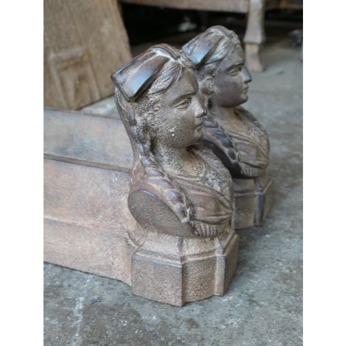 Alsacian Woman Andiron made of Cast iron 