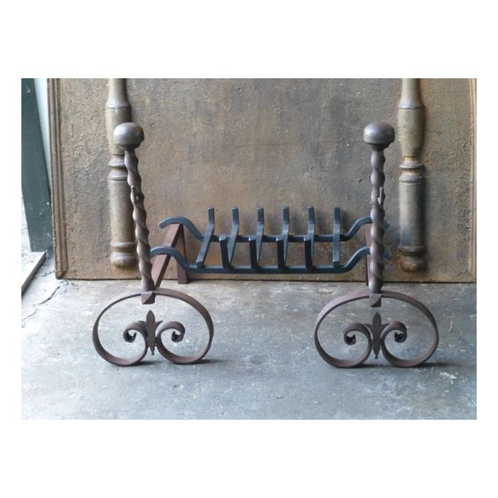 Wrought Iron Fire Dogs made of Wrought iron 