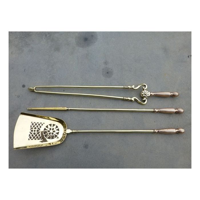 Polished Brass Fire Tools made of Polished brass, Polished copper 