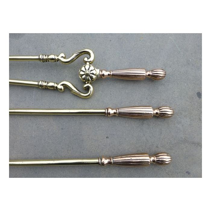 Polished Brass Fire Tools made of Polished brass, Polished copper 
