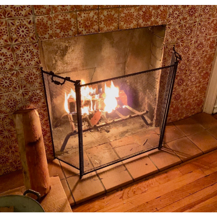 Decorative French Fireplace Screen | Handmade, New | 22-35