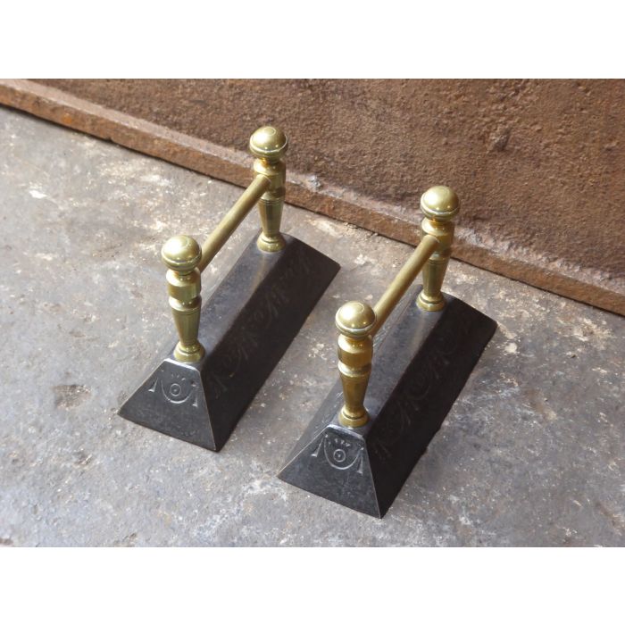 Victorian Rests Fire Irons made of Cast iron, Brass 