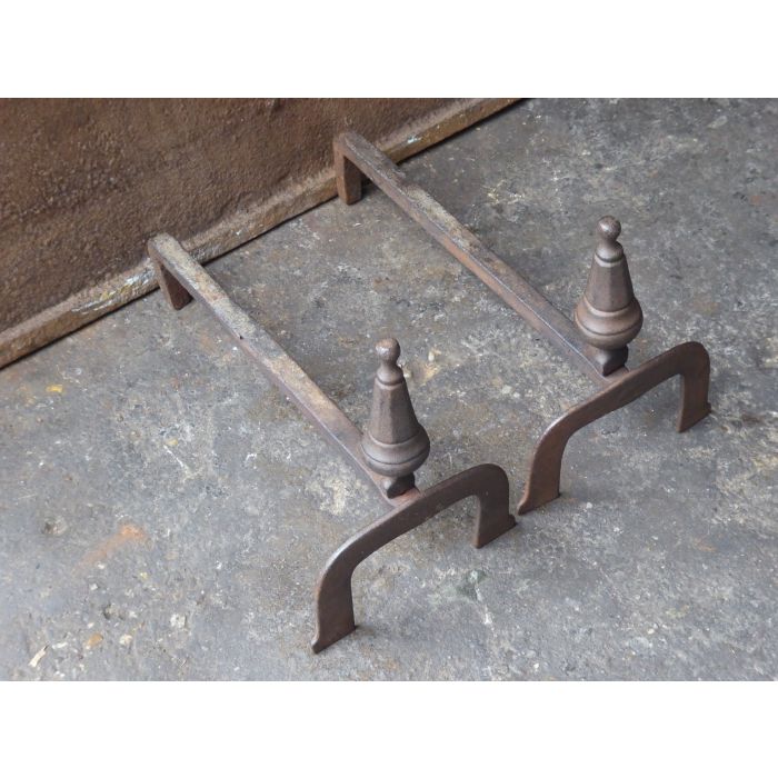 Louis XIV Style Andirons made of Wrought iron 