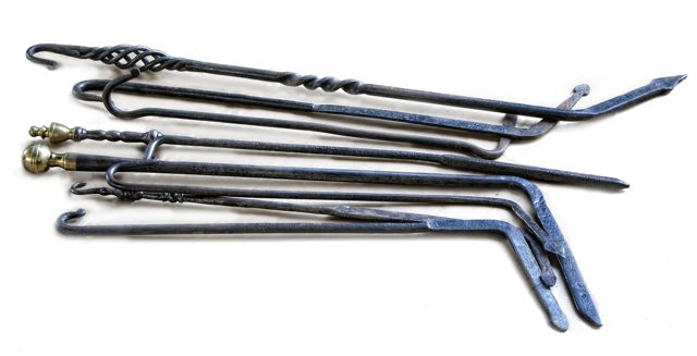 Dutch antique and vintage fire pokers