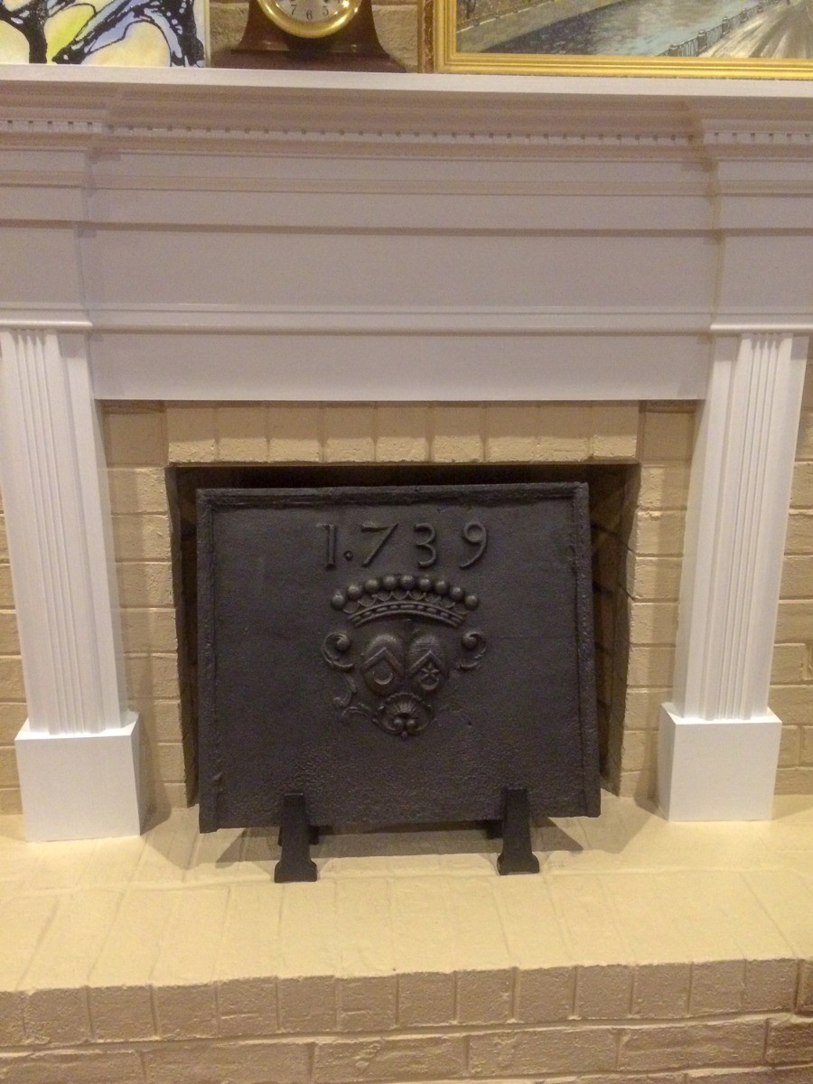 Fireplace fireback in Charlotte, North Carolina sourced from https://www.firebacks.net