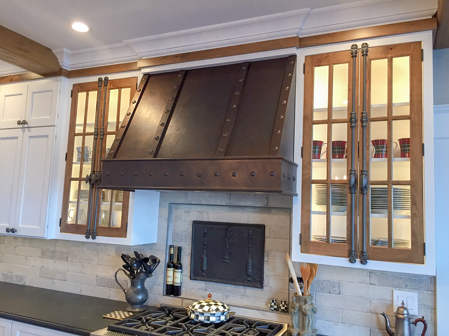 Fireback backsplash in Chicago, Illinois by https://www.firebacks.net