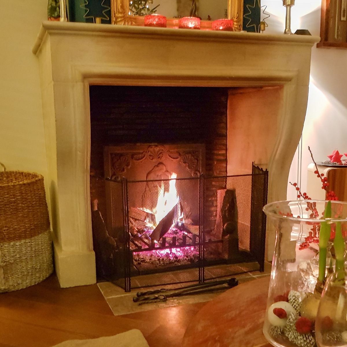 Fireplace accessories for the wood-burning stove