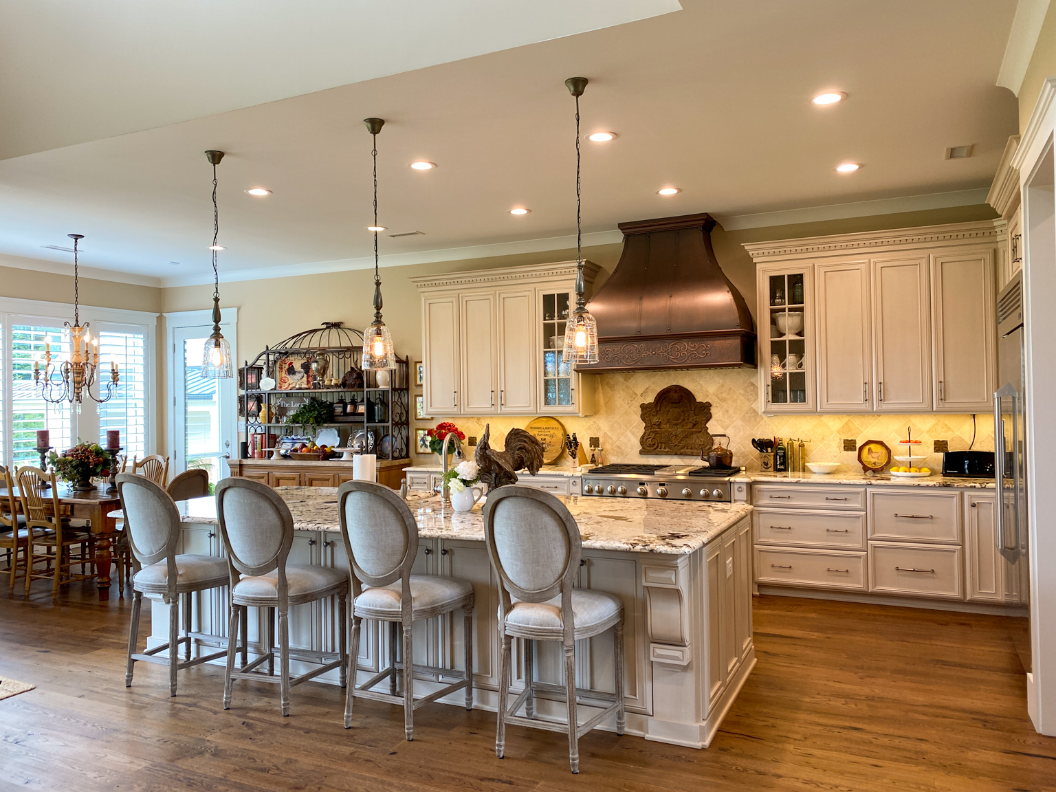 Fireback as backsplash in Charlotte