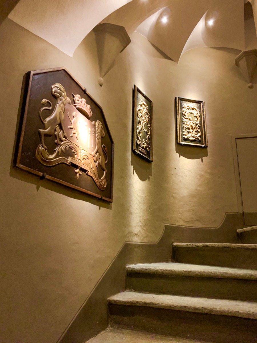 Decorative firebacks in Hotel Miramonti by https://www.firebacks.net