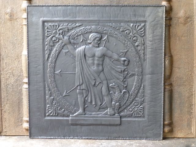 Plaque de cheminée empire
