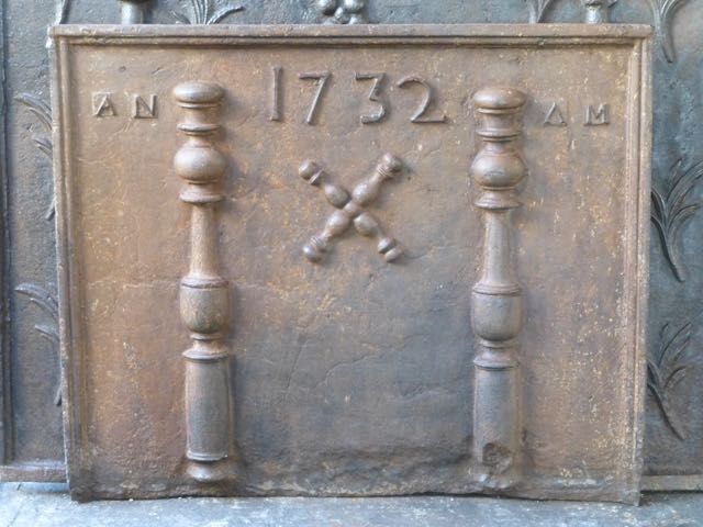 Taque de cheminée Louis XIV