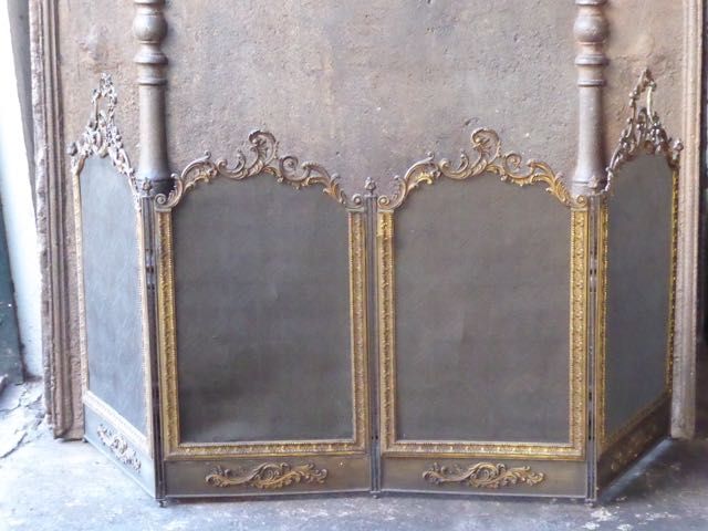 Louis 15 fireplace screen