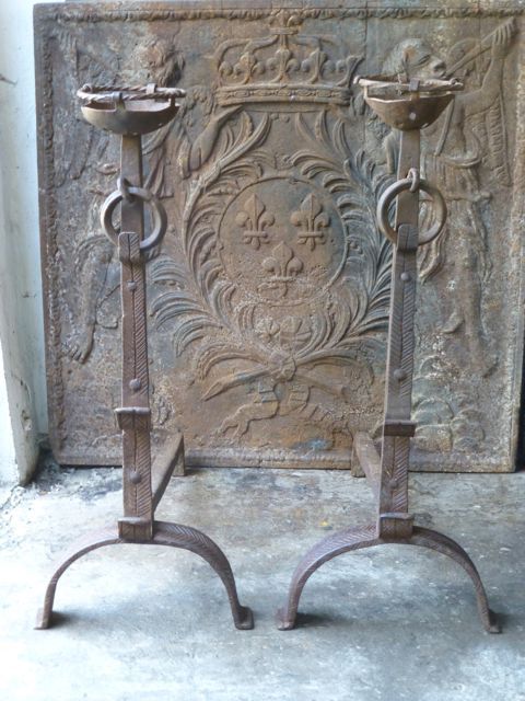 Louis XIII andirons