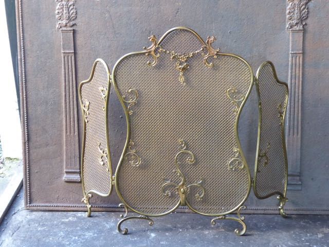 Louis XV fireplace screen