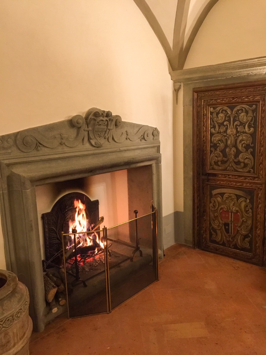 Fireplace fireback in Cortona