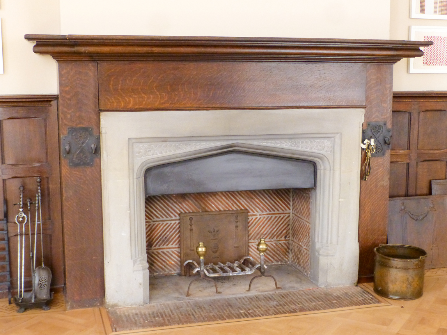 Antique firebacks and andirons by https://www.firebacks.net